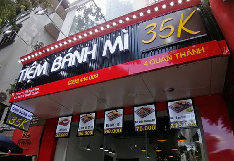 Tiệm Bánh Mì 35K - 4 Quán Thánh