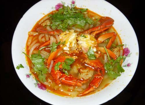 Bánh canh ghẹ chả Kiên Giang