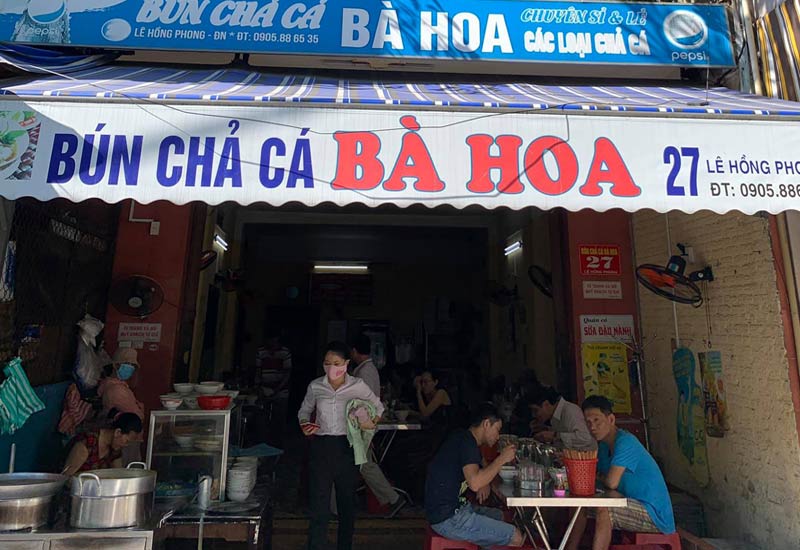 Bún chả cá Bà Hoa - 27 Lê Hồng Phong