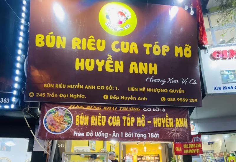 Bún Riêu Tóp Mỡ Huyền Anh - 245 Trần Đại Nghĩa, Hà Nội