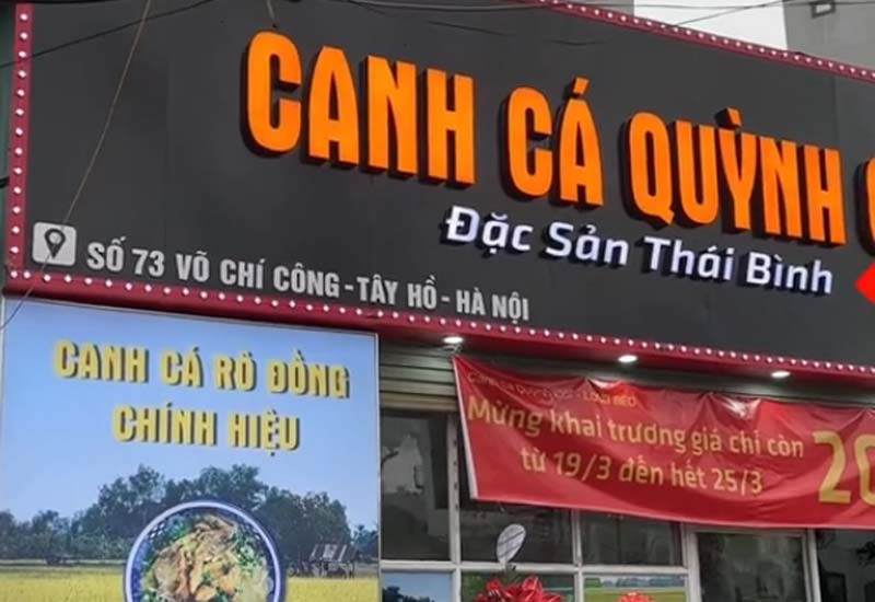 Canh Cá Quỳnh Côi - Long Béo tại 73 Võ Chí Công, Hà Nội