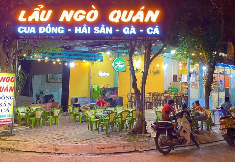 Lẩu Ngò Quán - Nhậu hải sản bình dân tại TT Đô Thị Chí Linh, Vũng Tàu