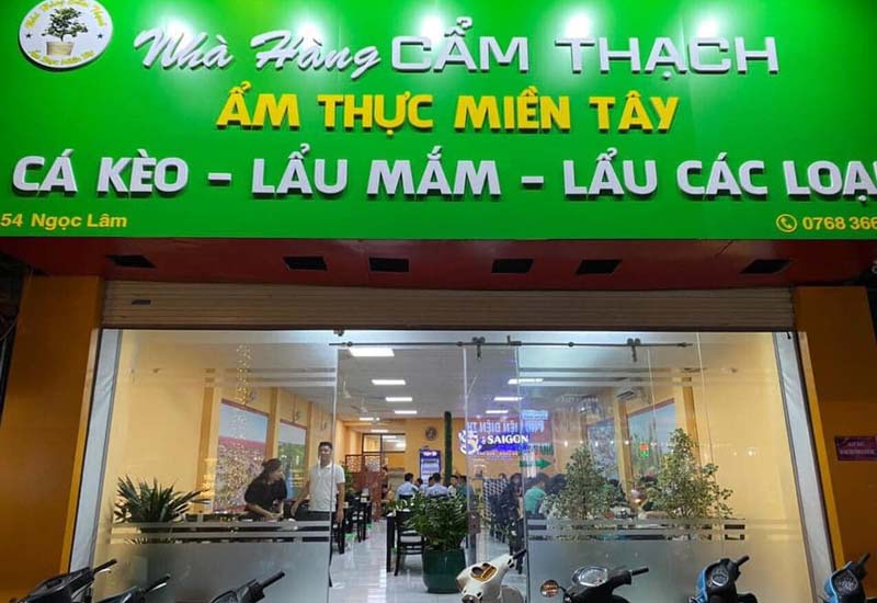 Nhà hàng Cẩm Thạch - Ẩm thực miền Tây tại 54 Ngọc Lâm, Hà Nội