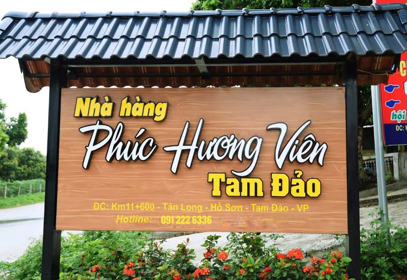Nhà hàng Phúc Hương Viên - Km11+600, thôn Tân Long, thị trấn Tam Đảo