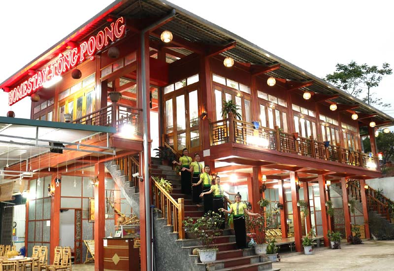 Homestay Tông Pọong - Nhà hàng phục vụ các món ăn dân tộc vùng Tây Bắc tại Nghĩa Lộ, Yên Bái