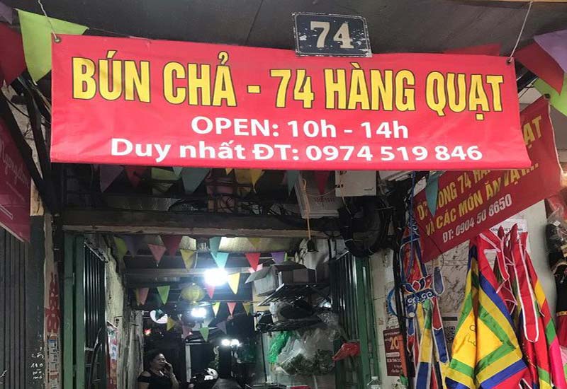 Bún Chả - 74 Hàng Quạt