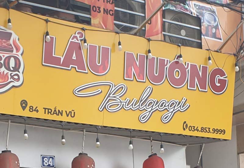 Lẩu Nướng Bulgogi - 84 Trấn Vũ