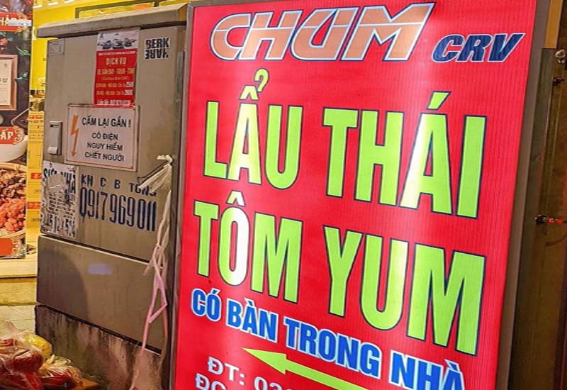 Chum CRV - Lẩu Thái Tôm Yum tại 46 Thợ Nhuộm, Hà Nội