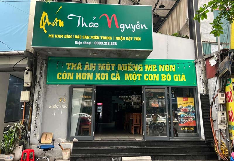 Quán Me Thảo Nguyên - Chuyên thịt Bê Nghệ An tại 75 Khúc Thừa Dụ, Hà Nội