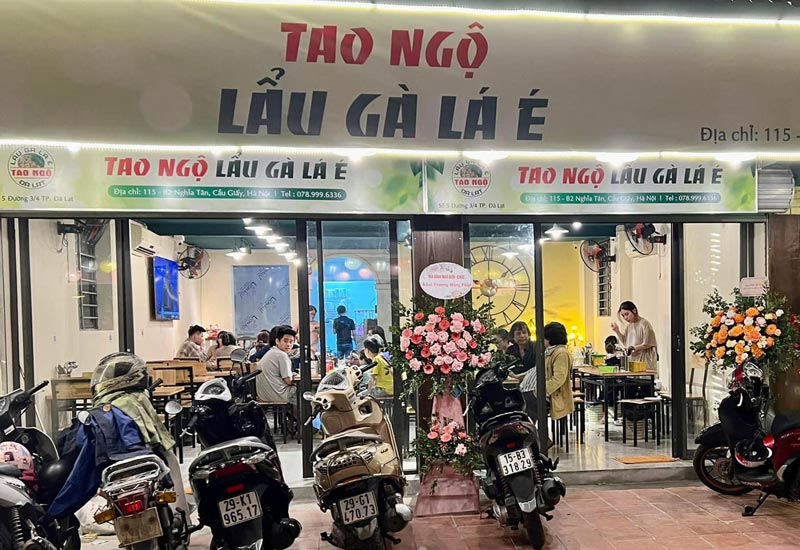 Lẩu gà lá é Tao Ngộ - Nghĩa Tân