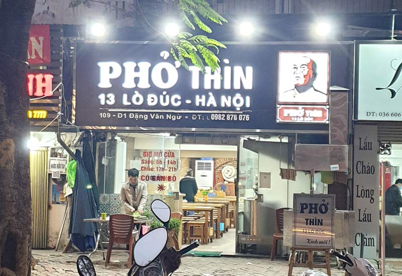 Phở Thìn 13 Lò Đúc - TT Trung Tự