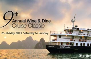 Emeraude Wine and Dine Cruise lần thứ 9 tổ chức vào ngày 25/5/2013 