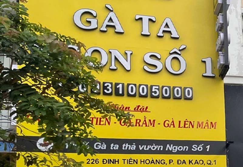 Gà Ta Ngon Số 1 tại 226 Đinh Tiên Hoàng, P. Đa Kao, Quận 1, TP. Hồ Chí Minh 