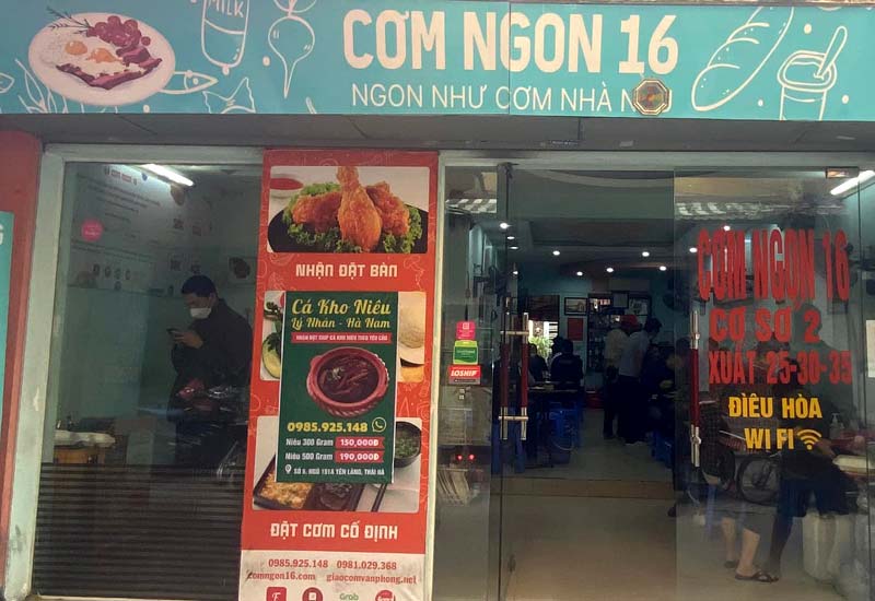 Địa chỉ Quán Cơm Ngon 16 - Ship Cơm Văn Phòng tại Hà Nội 6 ngõ 151A Thái Hà, Đống Đa, Hà Nội