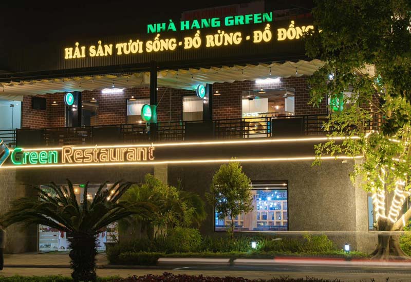 Nhà Hàng Green - Hải Sản Tươi Sống tại 02 Hoàng Quốc Việt, KĐT mới Cái Dăm, P. Bãi Cháy, Hạ Long