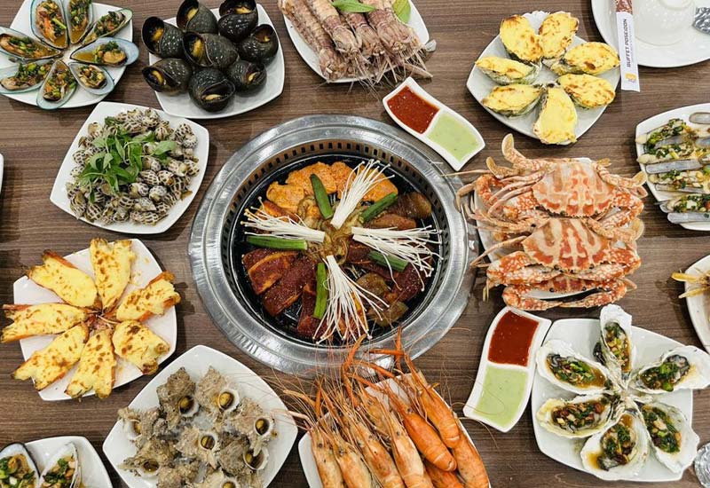 Buffet Poseidon tại Lô 2-01 toà S1 Tầng 2, TTTM Vincom Plaza Sky Lake, KĐTM Cầu Giấy, Mỹ Đình 1, Nam Từ Liêm, Hà Nội