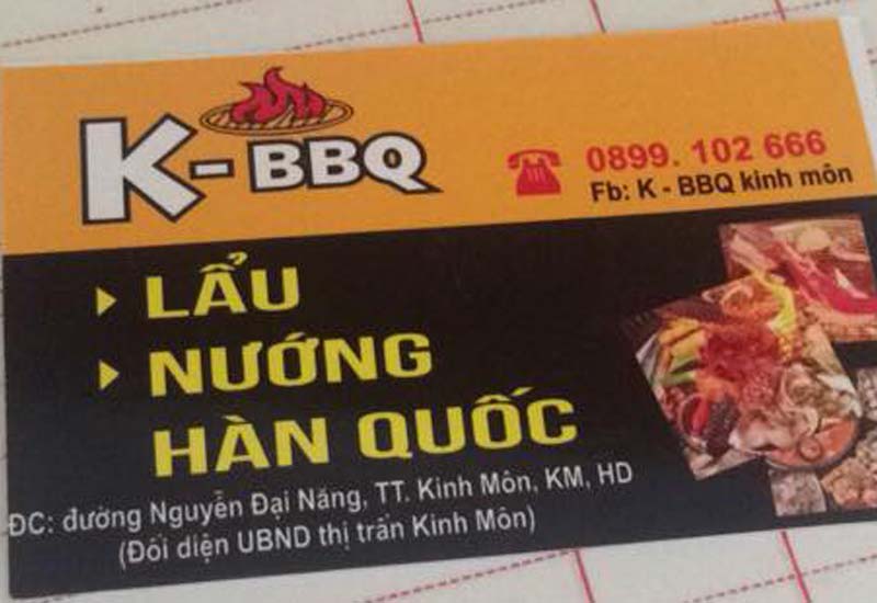 K - BBQ Kinh Môn, Buffet lẩu nướng 3 Nguyễn Đại Năng, Thị xã Kinh Môn, Hải Dương