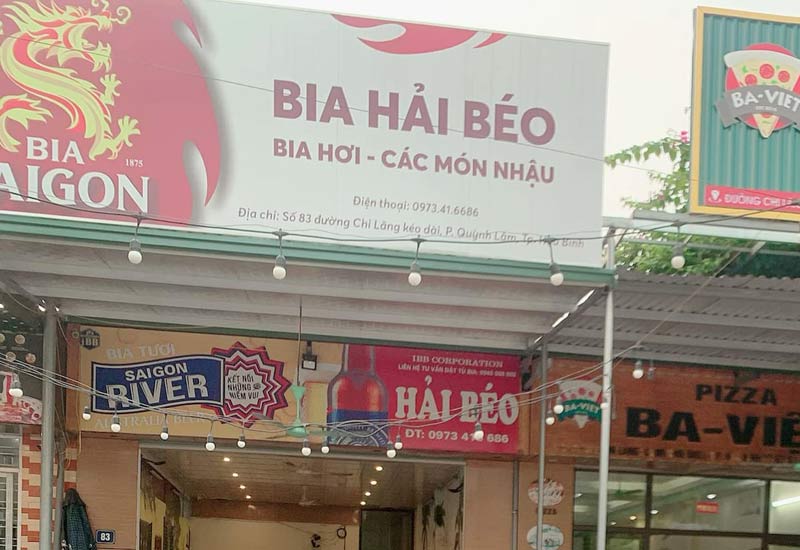 Bia Hải Béo 83 đường Chi Lăng kéo dài, P. Quỳnh Lâm, thành phố Hòa Bình