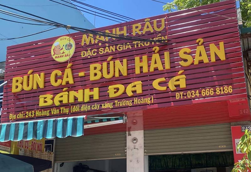 Quán Bún Cá Mạnh Râu 243 Hoàng Văn Thụ, Thành phố Hòa Bình