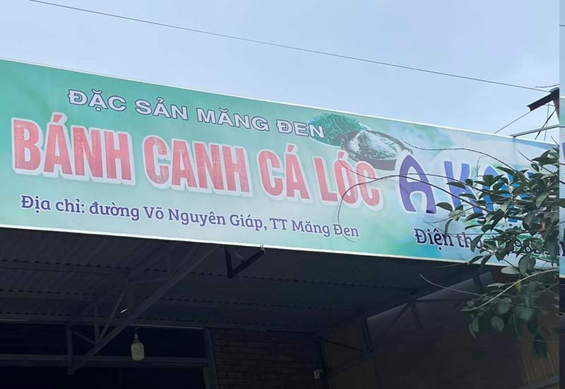 Bánh Canh Cá Lóc A Kay 7 ở Đường Võ Nguyên Giáp, TT Măng Đen, huyện Kon Plông, Kon Tum 