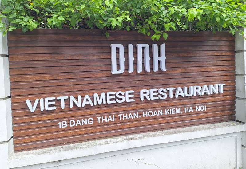 Địa chỉ DINH Restaurant - Nhà Hàng Việt 1B Đặng Thái Thân, Hoàn Kiếm, Hà Nội