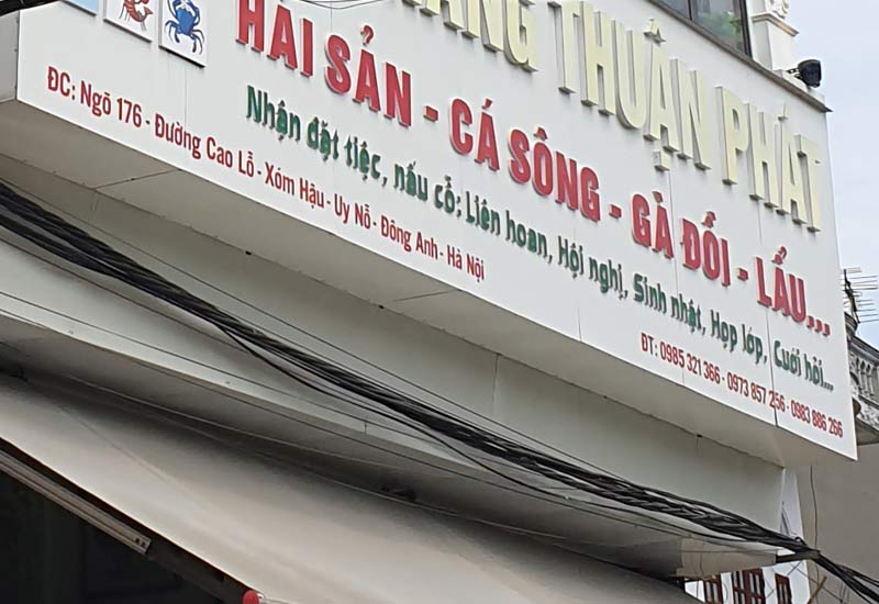 Nhà Hàng Thuận Phát - Hải Sản ở Ngõ 176 đường Cao Lỗ, Xóm Hậu, Uy Nỗ, Đông Anh, Hà Nội