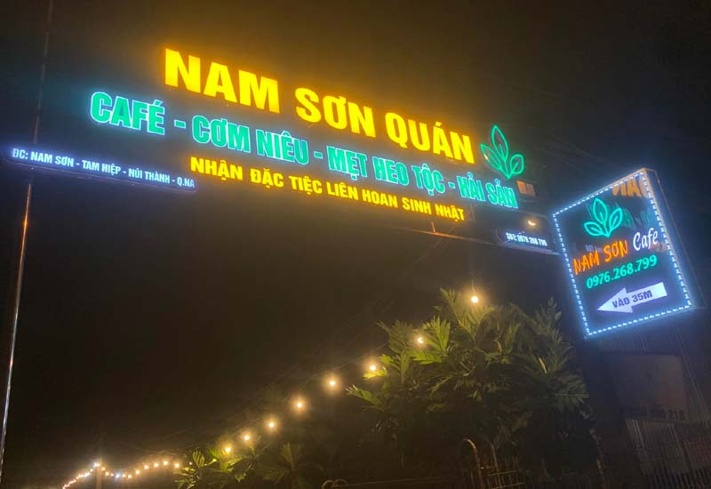 Nam Sơn Quán - Cafe & Ẩm Thực tại Thôn Nam Sơn, Xã Tam Hiệp, Huyện Núi Thành, Tỉnh Quảng Nam