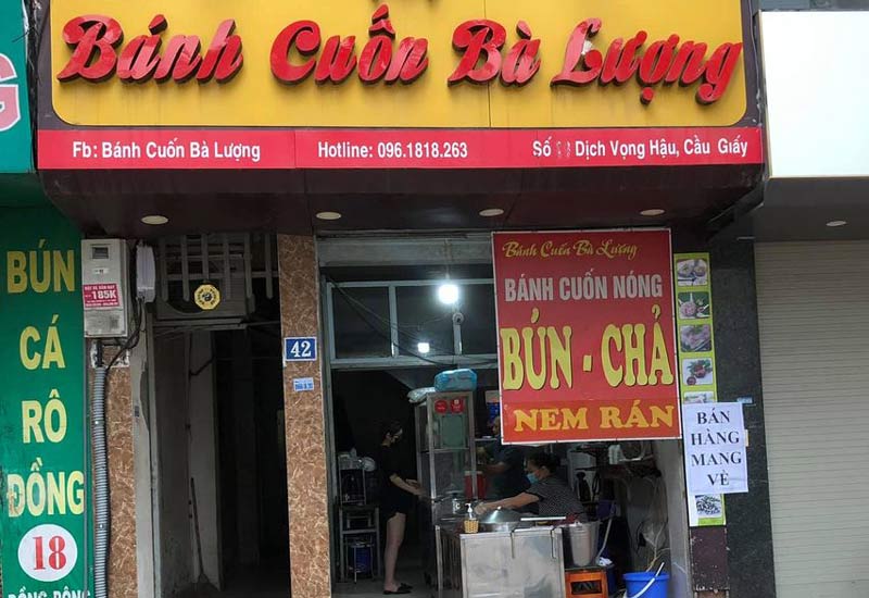 Bánh Cuốn Bà Lượng 18 Dịch Vọng Hậu, Đồng Bông, Cầu Giấy, Hà Nội