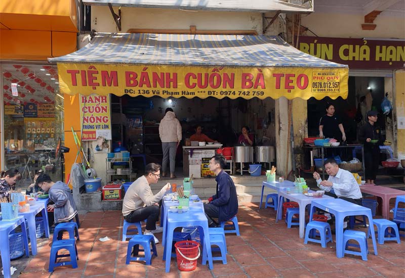 Tiệm Bánh Cuốn Bà Tẹo 136 Vũ Phạm Hàm, Yên Hoà, Cầu Giấy, Hà Nội