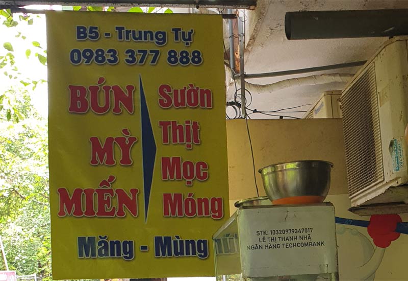 Bún Mọc Dọc Mùng B5 Trung Tự ở Nhà B5 Tập Thể Trung Tự, Đống Đa, Hà Nội