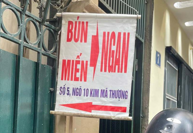 Bún Miến Ngan ở 5 ngõ 10 Kim Mã Thượng, Ba Đình, Hà Nội