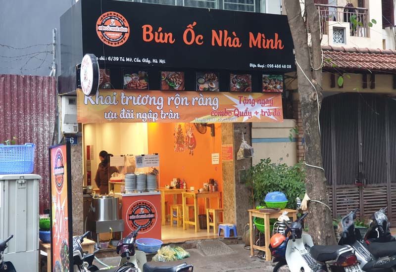 Quán Bún Ốc Nhà Mình 6 ngõ 39 Tú Mỡ, Trung Hoà, Cầu Giấy, Hà Nội