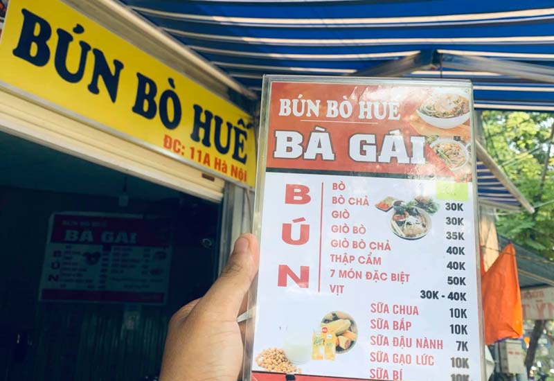 Địa chỉ Bún Bò Huế Bà Gái 11 Hà Nội, Vĩnh Ninh, Thành phố Huế, Thừa Thiên Huế