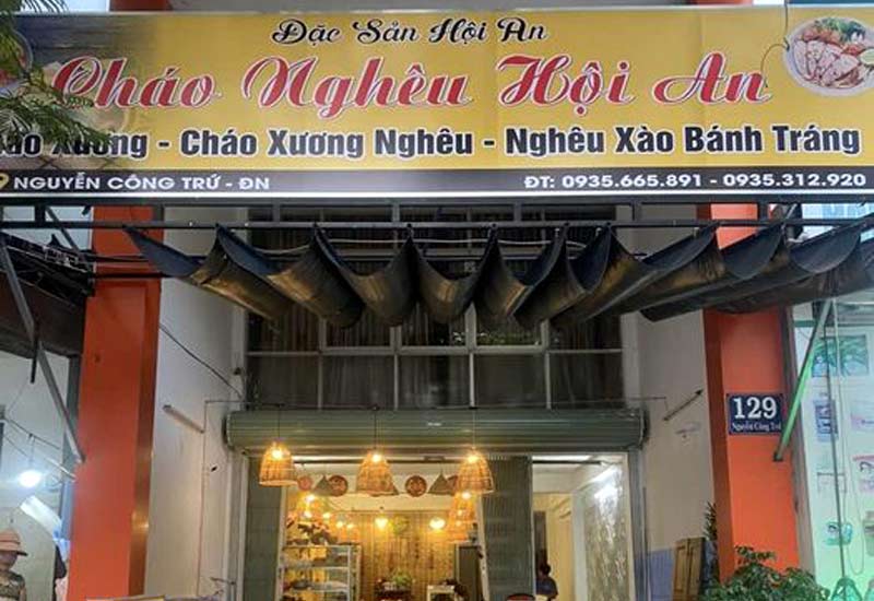 Địa chỉ Cháo Nghêu 129 Nguyễn Công Trứ, Q. Sơn Trà, Thành phố Đà Nẵng