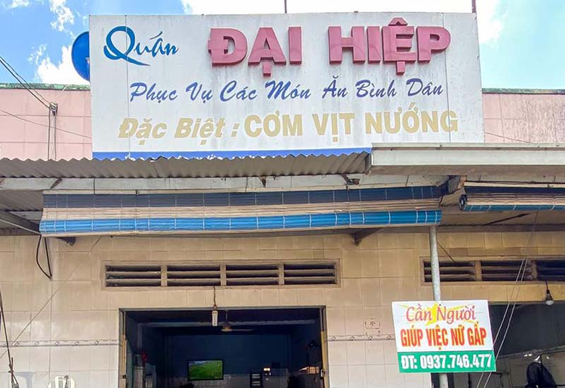 Quán Cơm Vịt Nướng Đại Hiệp tại Đường Hùng Vương, Ấp 2, xã Hiệp Phước, Nhơn Trạch, Đồng Nai