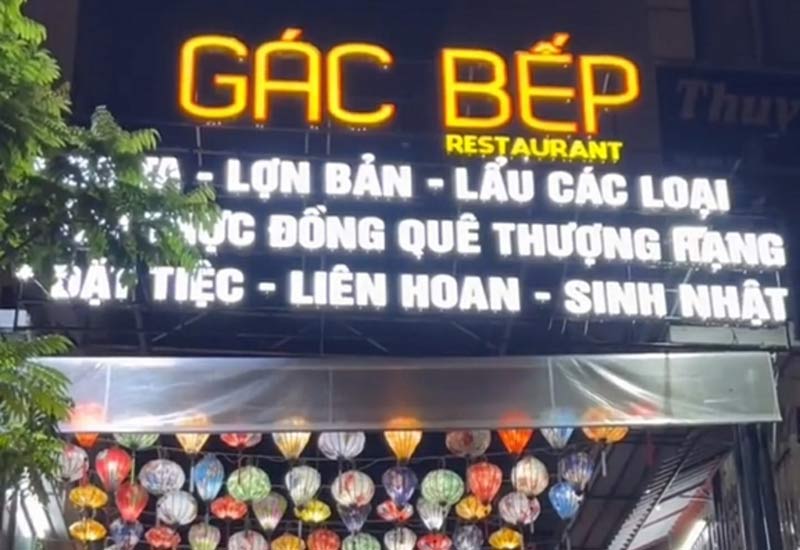 Nhà hàng Gác Bếp - Ngan Mẹt Thượng Đỉnh 197 phố Quan Hoa, Cầu Giấy, Hà Nội