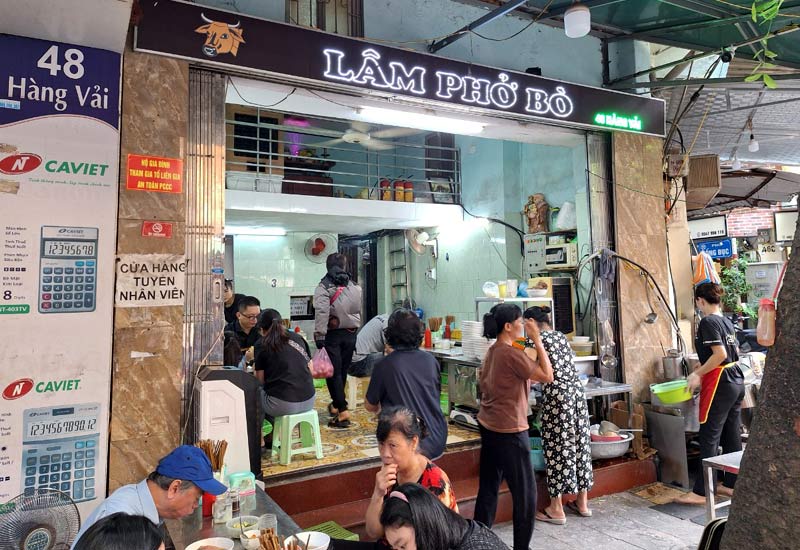 Lâm Phở Bò 48 Hàng Vải, Hoàn Kiếm, Hà Nội