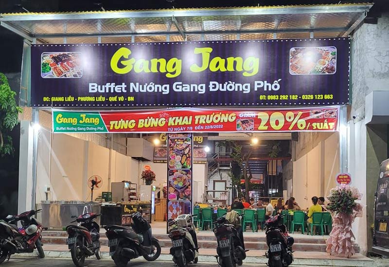 Buffet Nướng Gang Đường Phố tại Giang Liễu, Phương Liễu, Quế Võ, Bắc Ninh