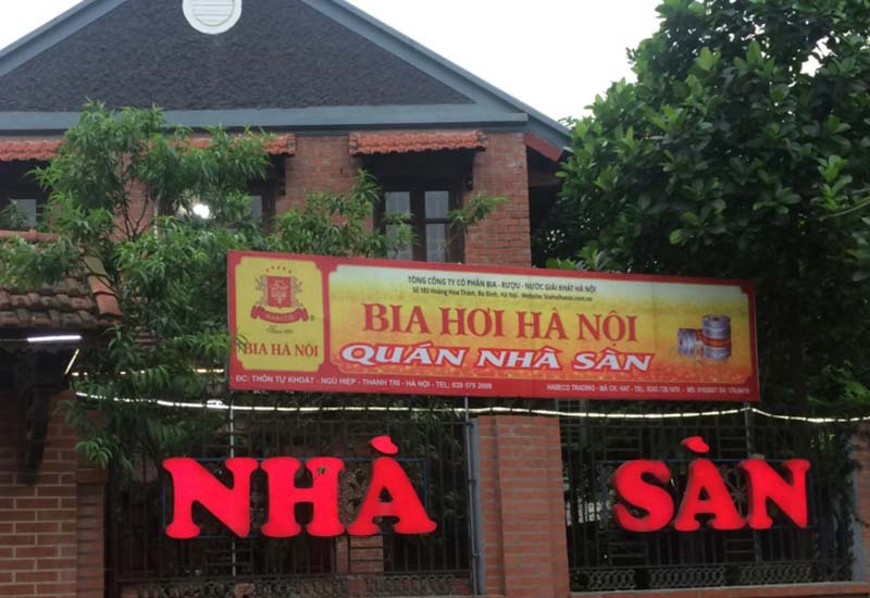 Quán Nhà Sàn ở Tự Khoát, Ngũ Hiệp, Thanh Trì, Hà Nội