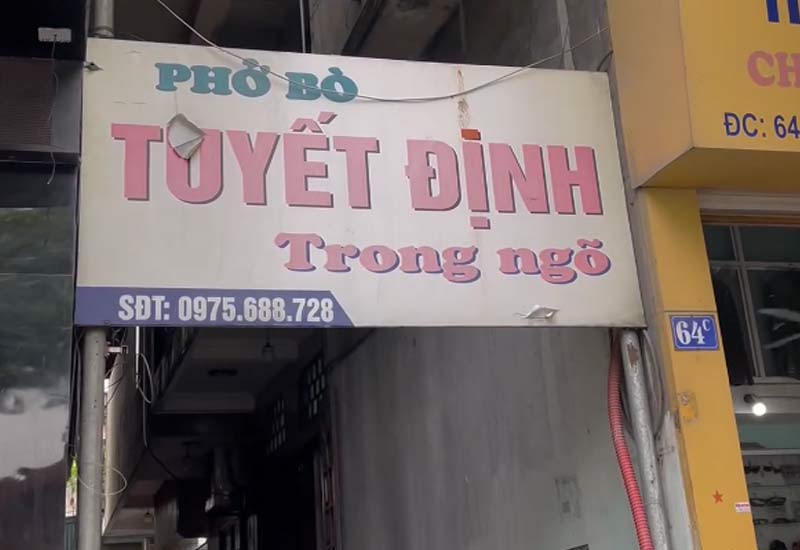 Phở Bò Tuyết Định tại Ngõ 64 Trần Phú, Cẩm Tây, Cẩm Phả, Quảng Ninh