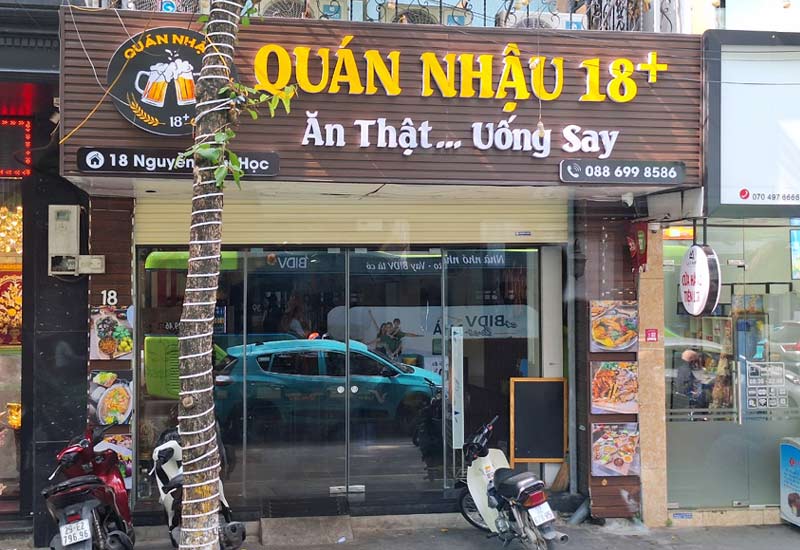 Quán Nhậu 18+ địa chỉ 18 Nguyễn Thái Học, Ba Đình, Hà Nội