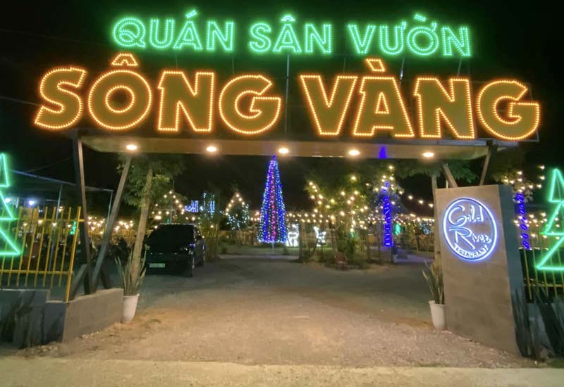 Quán Sân Vườn Sông Vàng 27 đường Nguyễn Thông, P. Phú Hài, Phan Thiết, Bình Thuận