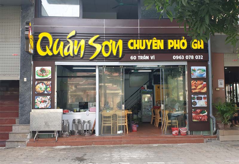 Quán Sơn Chuyên Phở Gà 60 Trần Vỹ, Mai Dịch, Cầu Giấy, Hà Nội