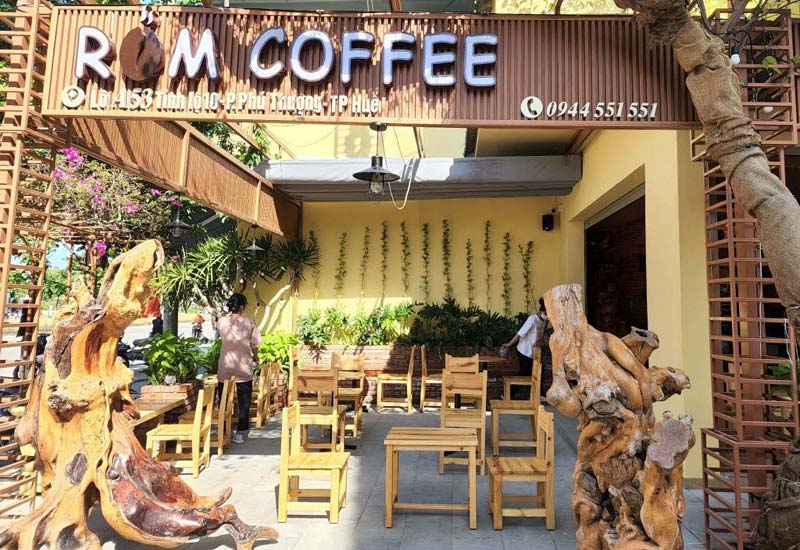 Rơm Coffee Vintage ở Lô Góc 2 mặt tiền Tỉnh lộ 10, Khu đô thị Phú Mỹ Thượng, P. Phú Thượng, Thành phố Huế