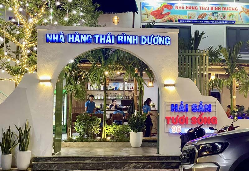 Nhà hàng Thái Bình Dương 98 Hồ Bá Kiện, P. Quán Bàu, Thành phố Vinh, Nghệ An
