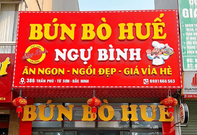 Quán Bún Bò Huế Ngự Bình 386 Trần Phú, Từ Sơn, TP. Bắc Ninh