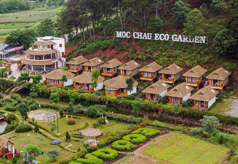 Mộc Châu Eco Graden - Khu nghỉ dưỡng có các Bungalow view cực Chill ở Mộc Châu